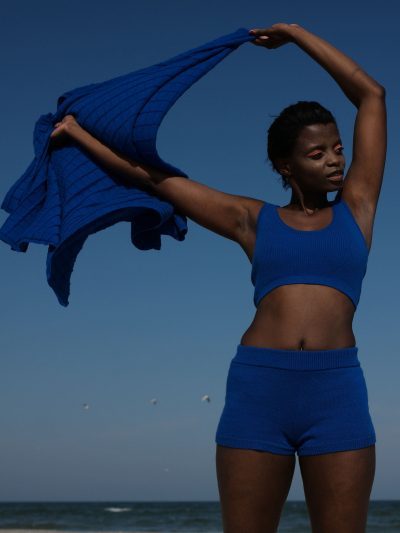 Short tank top, 2020Blue