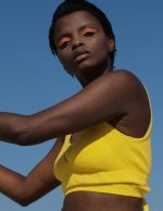 Knitted Bra, yellow